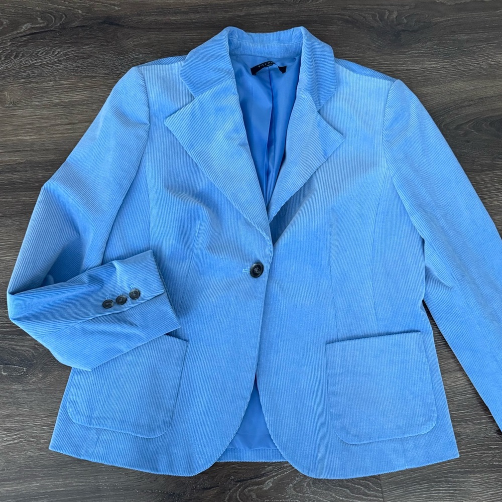 New! Talbots Light Blue Women's Blazer